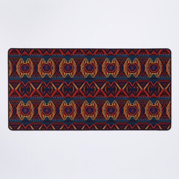 Item preview, American Ethno Jacquard, textile, traditional, cultural, ethnic, design, decoration, style, weaving, indigenous, craftsmanship, heritage, history, color, motif designed and sold by FewCaratArt.