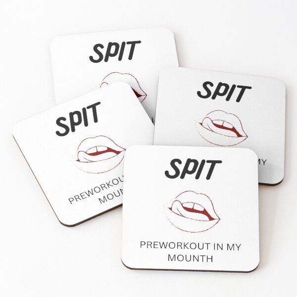 Item preview, Spit Preworkout In My Mouth Funny Gym Workout Essential T-Shirt designed and sold by Sticky-bubble ⭐️⭐️⭐️.