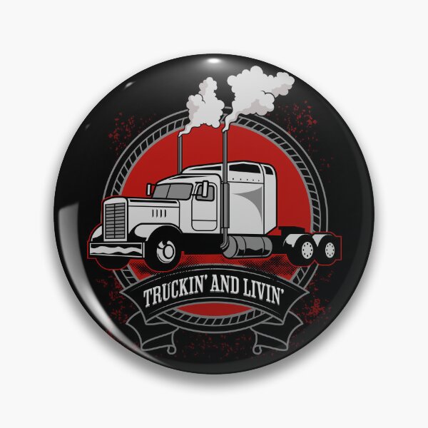 Item preview, Truckin And Livin Big Rig Trucker Driver 18 Wheeler designed and sold by CarantinedChaos.