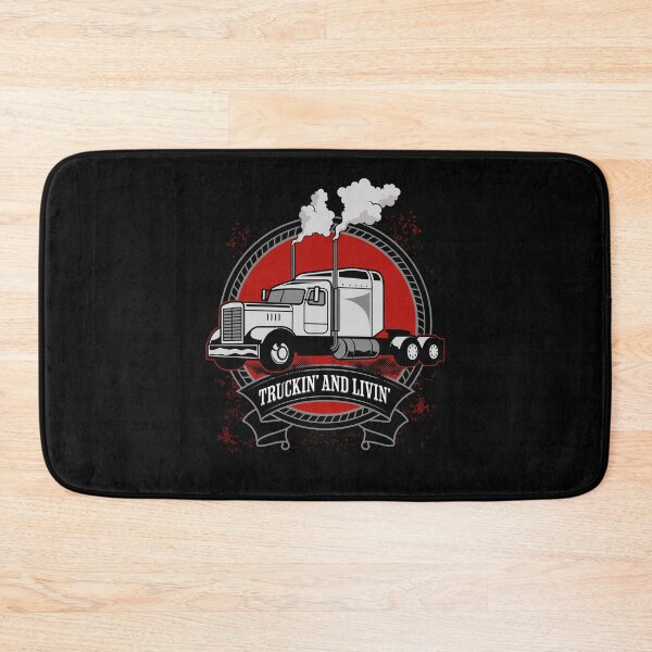 Item preview, Truckin And Livin Big Rig Trucker Driver 18 Wheeler designed and sold by CarantinedChaos.