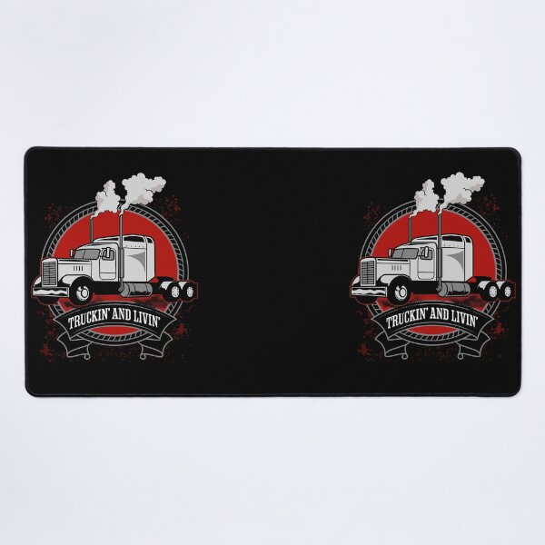 Item preview, Truckin And Livin Big Rig Trucker Driver 18 Wheeler designed and sold by CarantinedChaos.