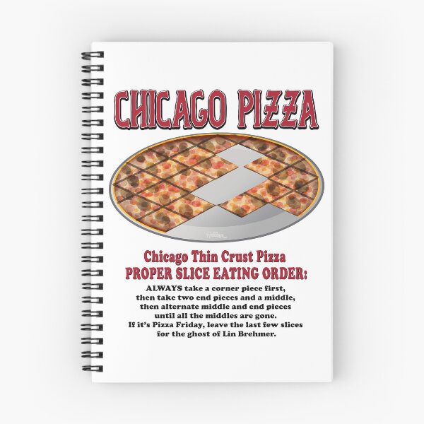 Item preview, Chicago Thin Crust Pizza Slice Eating Order designed and sold by EDWARD HELLER.