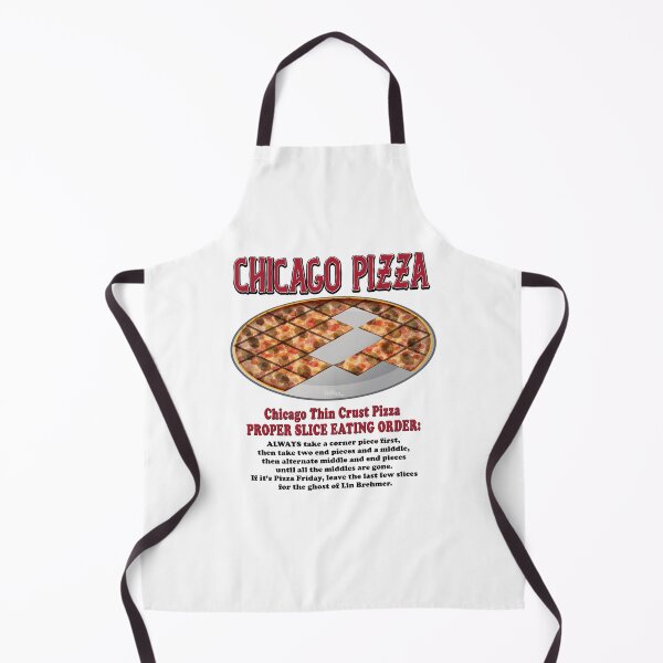 Item preview, Chicago Thin Crust Pizza Slice Eating Order designed and sold by EDWARD HELLER.