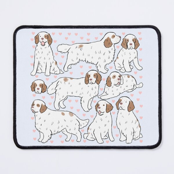 Item preview, Clumber spaniel Dog cute illustration pattern designed and sold by Yarafantasyart.