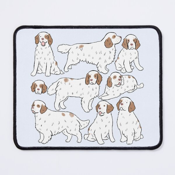 Item preview, Clumber spaniel Dog cute illustration pattern designed and sold by Yarafantasyart.