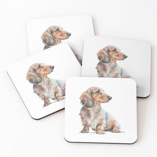 Artikelvorschau, Watercolor Painting of Dachshund Small Dog Breed entworfen und verkauft von Nalaxation.