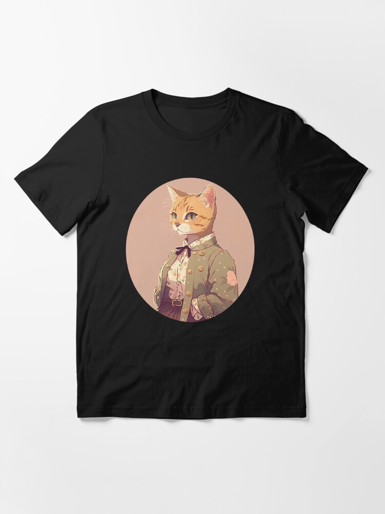 Preppy Girl Cat 2 Essential T-Shirt for Sale by TheJadeCat