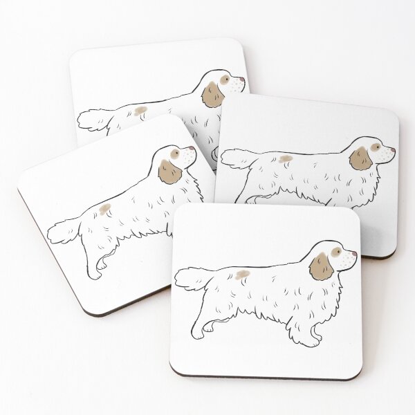 Item preview, Clumber spaniel dog cute illustration designed and sold by Yarafantasyart.