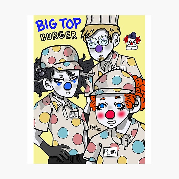 Item preview, Big Top Burger Fanart  designed and sold by OnlyBlissDesign.