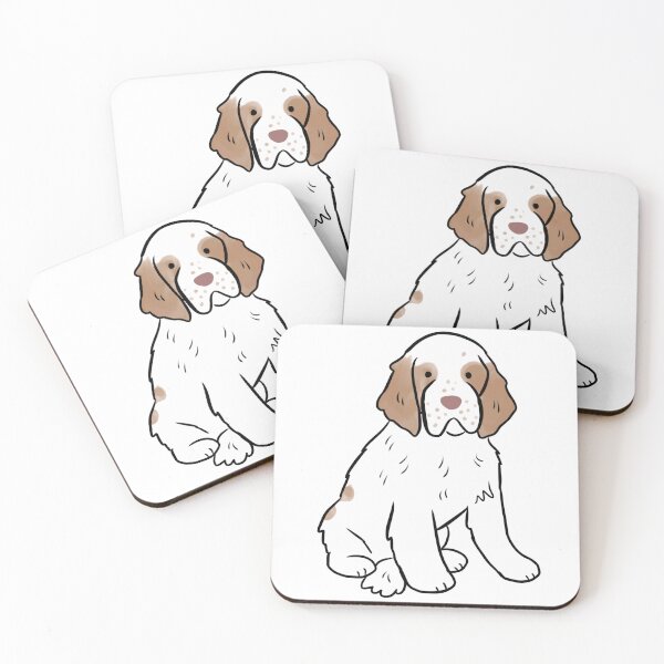 Item preview, Clumber spaniel dog cute illustration designed and sold by Yarafantasyart.