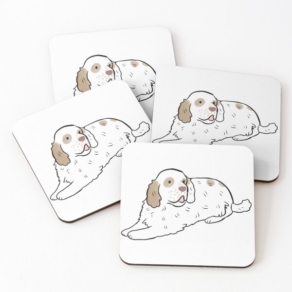 Item preview, Clumber spaniel dog cute illustration designed and sold by Yarafantasyart.