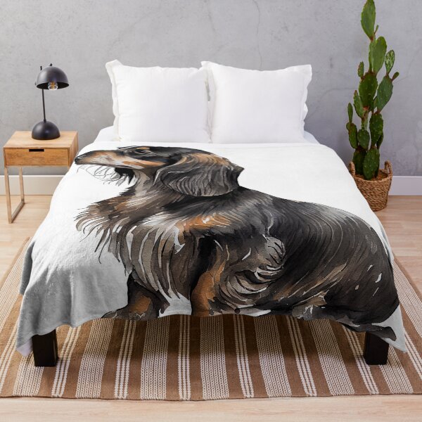 Item preview, Watercolor Painting of Dachshund Small Dog Breed2 designed and sold by Nalaxation.