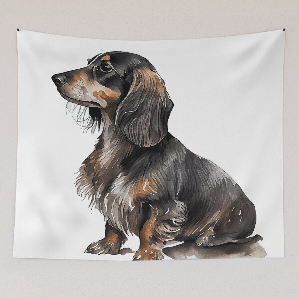 Artikelvorschau, Watercolor Painting of Dachshund Small Dog Breed2 entworfen und verkauft von Nalaxation.