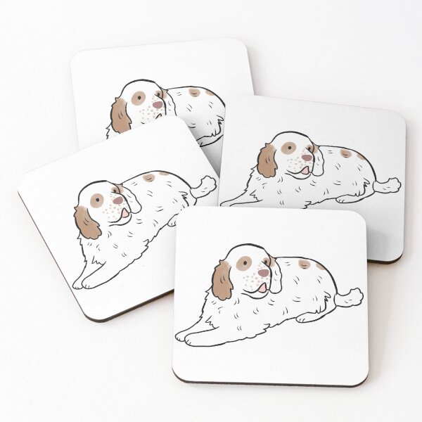 Item preview, Clumber spaniel dog cute illustration designed and sold by Yarafantasyart.
