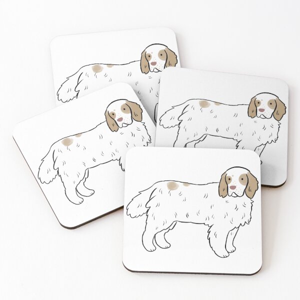 Item preview, Clumber spaniel dog cute illustration designed and sold by Yarafantasyart.