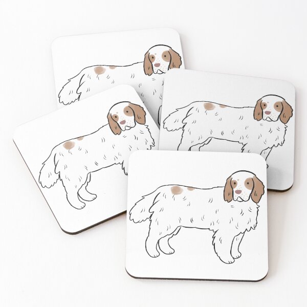 Item preview, Clumber spaniel dog cute illustration designed and sold by Yarafantasyart.