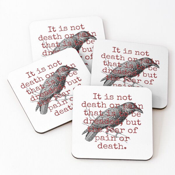 Item preview, It Is Not Death Or Pain - Death Quote  designed and sold by CrankyOldDude.