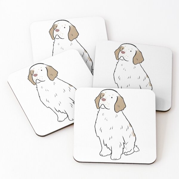 Item preview, Clumber spaniel dog cute illustration designed and sold by Yarafantasyart.