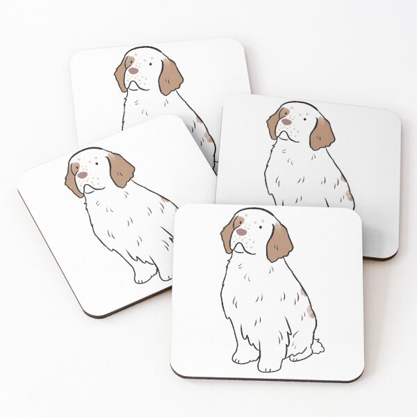 Item preview, Clumber spaniel dog cute illustration designed and sold by Yarafantasyart.