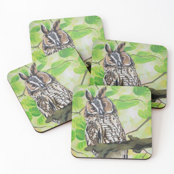 Item preview, Long-eared Owl designed and sold by LauraWolfArtist.