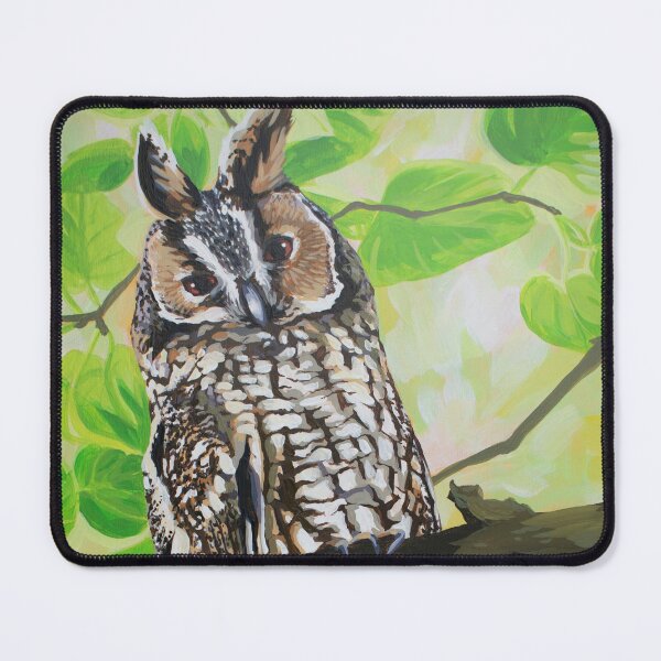Item preview, Long-eared Owl designed and sold by LauraWolfArtist.