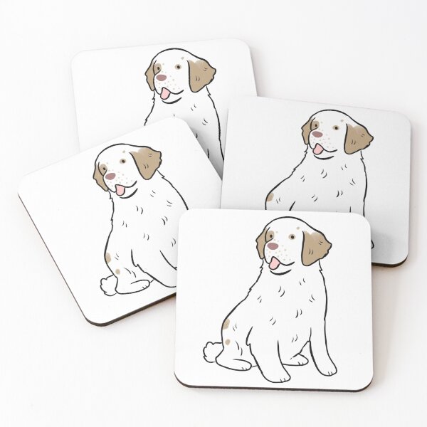 Item preview, Clumber spaniel dog cute illustration designed and sold by Yarafantasyart.