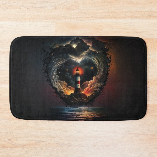 Item preview, Universe inside of a heart with Lighthouse at the Center designed and sold by Plumtree81.