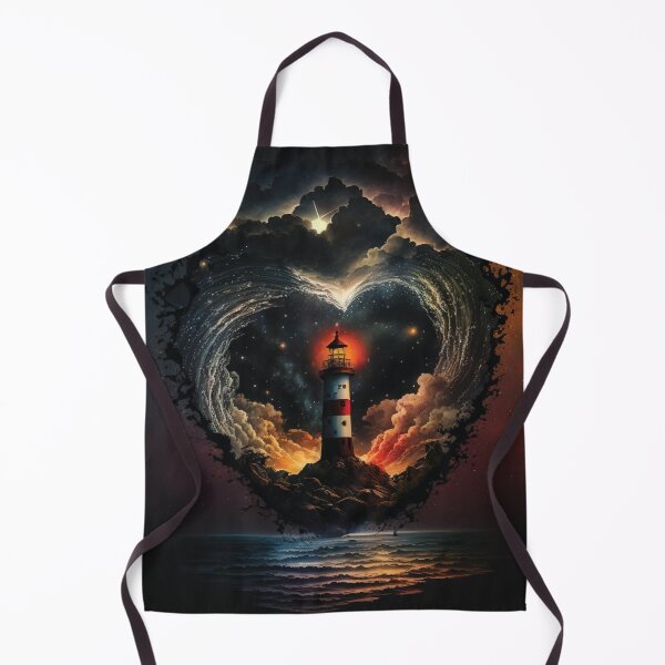Item preview, Universe inside of a heart with Lighthouse at the Center designed and sold by Plumtree81.