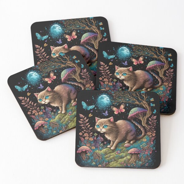 Item preview, cat in the forest designed and sold by MckennaiiShop.