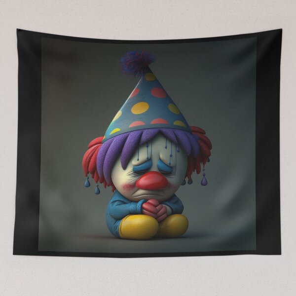 Artikelvorschau, Trauriger Clown entworfen und verkauft von TheArtfulAI.