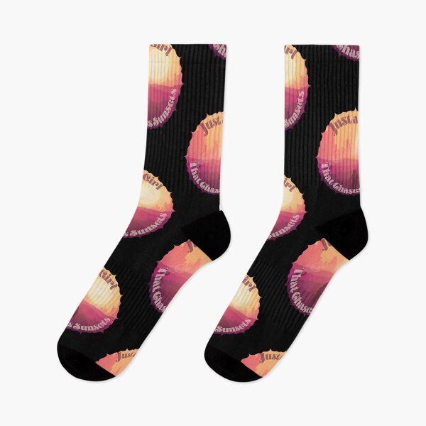 Item preview, Just a Girl That Chases Sunsets designed and sold by Novelty-Shirts.