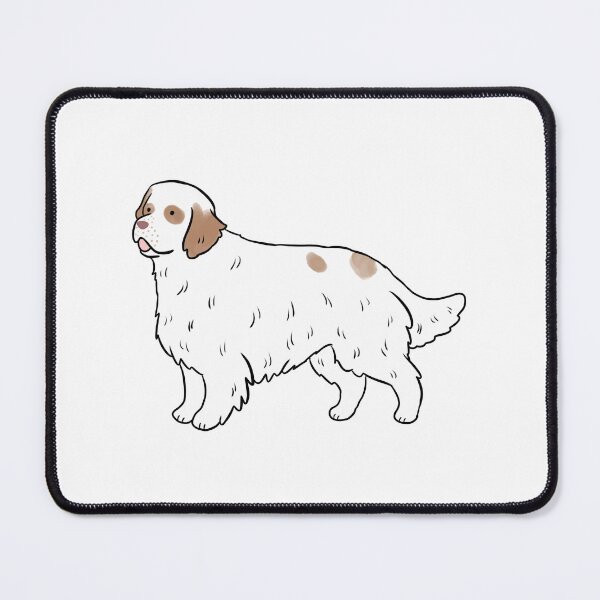 Item preview, Clumber spaniel dog cute illustration designed and sold by Yarafantasyart.
