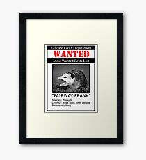 Fairway Frank Framed Print