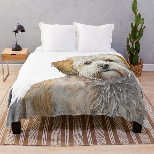 Item preview, Watercolor Painting of Dandie Dinmont Terrier Small Dog Breed2 designed and sold by Nalaxation.