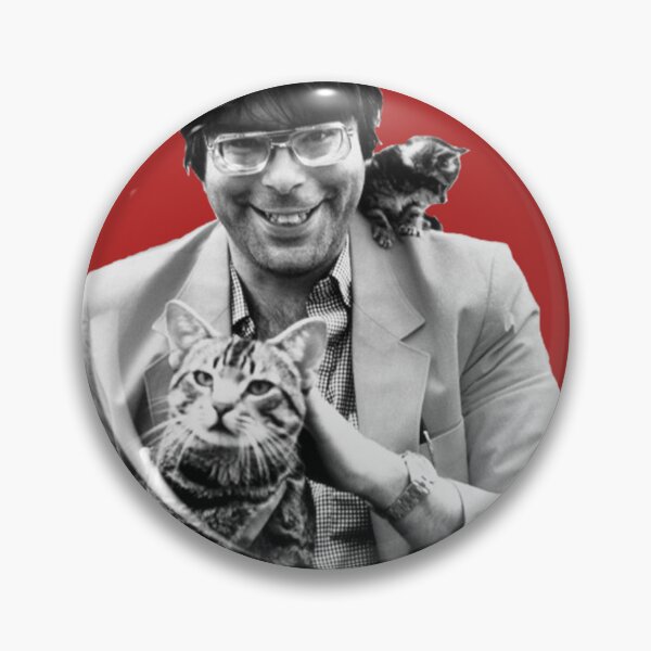 Item preview, A young Stephen King covered in cats designed and sold by planet99design.