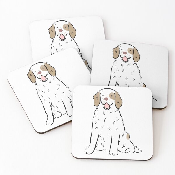 Item preview, Clumber spaniel dog cute illustration designed and sold by Yarafantasyart.