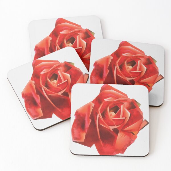 Item preview, The Perfect Red Rose Geometric Abstract Art designed and sold by taiche.