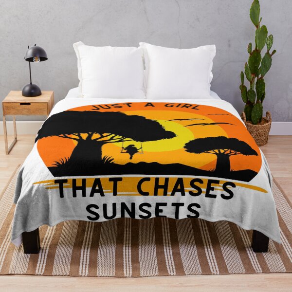 Item preview, Just a Girl That Chases Sunsets designed and sold by Novelty-Shirts.