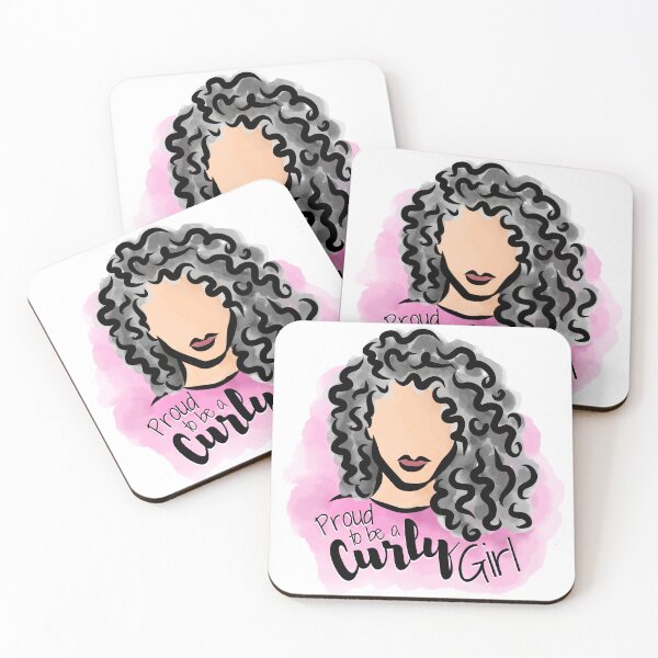 Item preview, Proud to be a Curly Girl (Gray) designed and sold by Curly-Cuties.
