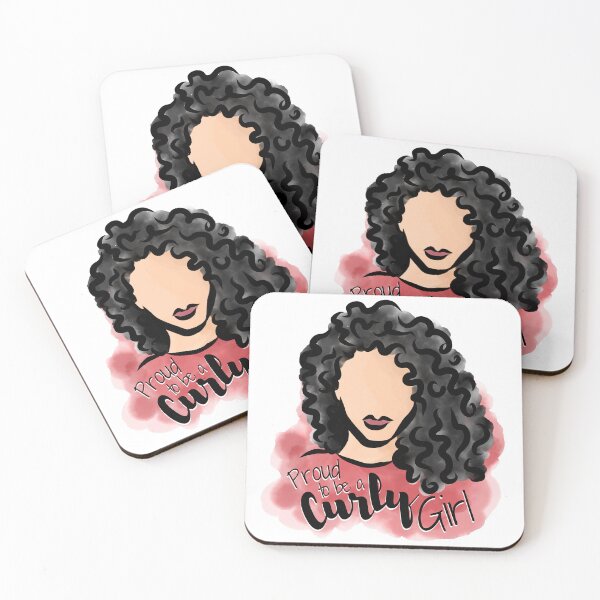 Item preview, Proud to be a Curly Girl (Black) designed and sold by Curly-Cuties.