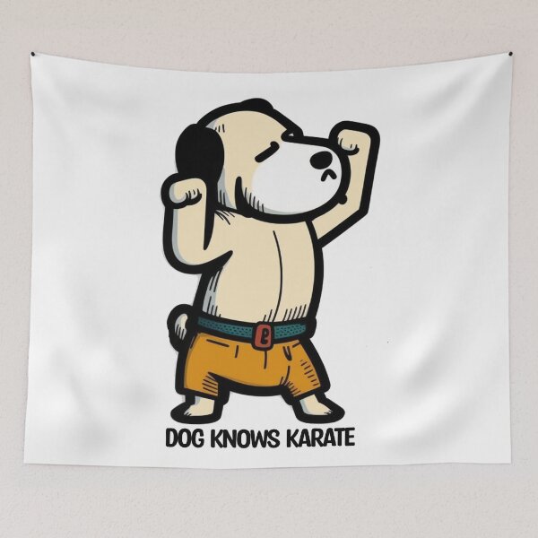 Item preview, dog knows karate designed and sold by Enhance  Imagination.