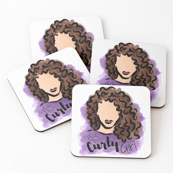 Item preview, Proud to be a Curly Girl (Brown) designed and sold by Curly-Cuties.