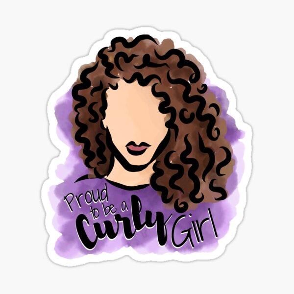 Item preview, Proud to be a Curly Girl (Brown) designed and sold by Curly-Cuties.