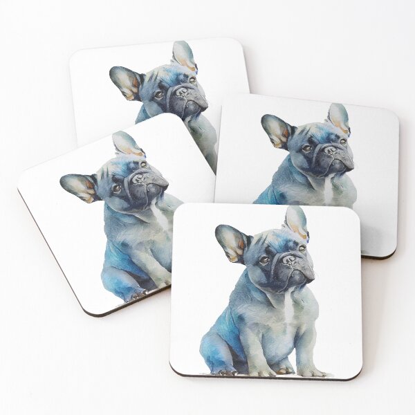 Item preview, Watercolor Painting of French Bulldog Small Dog Breed designed and sold by Nalaxation.
