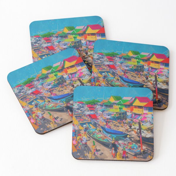 Item preview, The Liveliness of the Coastal Village - Thriving Life in the Sunshine designed and sold by WBP Mart.