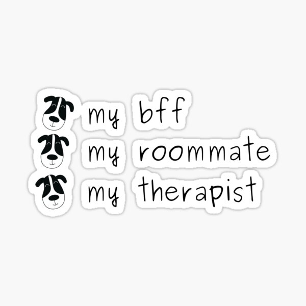 Item preview, Dog Boston Terrier BFF Roommate Therapist designed and sold by KoalaAndTheBird.