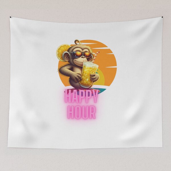Item preview, Happy Hour Monkey designed and sold by chrstnslts.