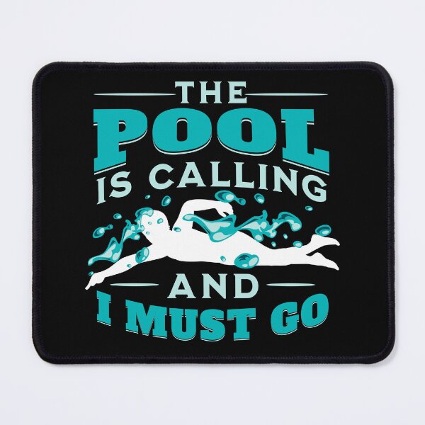 Item preview, The pool is calling - swim team designed and sold by EvergreenWhimsy.