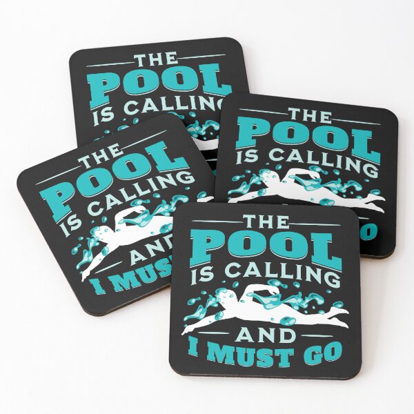 Item preview, The pool is calling - swim team designed and sold by EvergreenWhimsy.