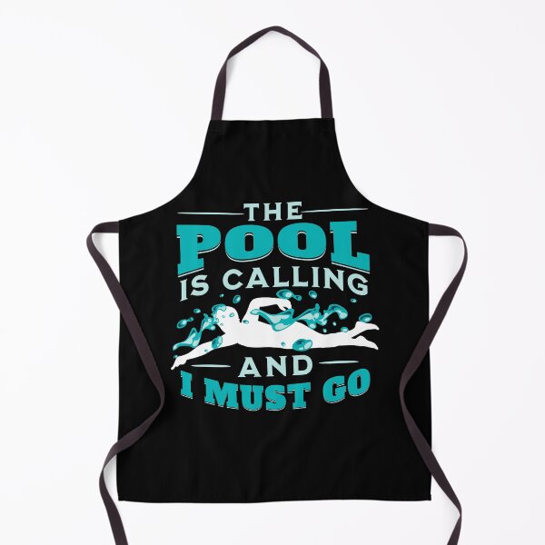 Item preview, The pool is calling - swim team designed and sold by EvergreenWhimsy.